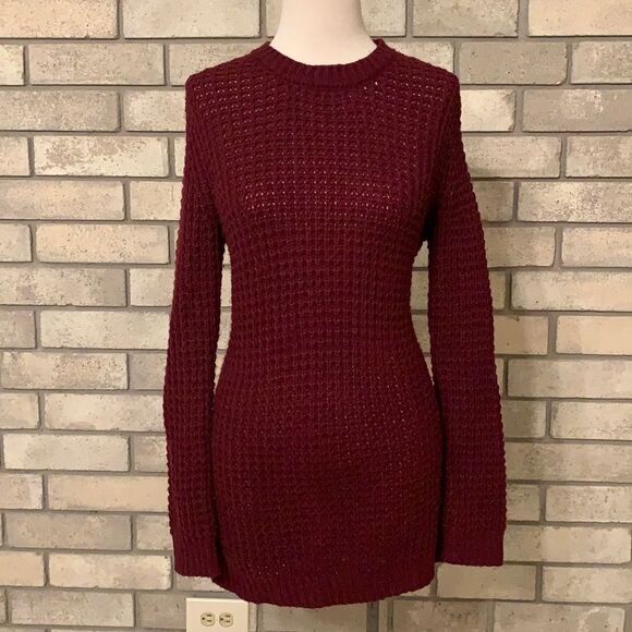 3for$20 oversized sweater burgundy small - Picture 1 of 4